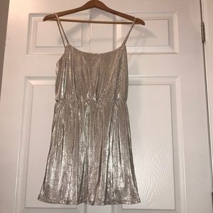 Forever 21 - Silver/chrome mini dress - Size M